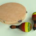 3d Tambourine and maracas model buy - render