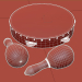 pandereta y maracas 3D modelo Compro - render