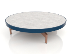 Round coffee table Ø90x22 (Grey blue, DEKTON Kreta)