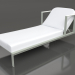 3d model Deck chair with raised headrest (Cement gray) - preview