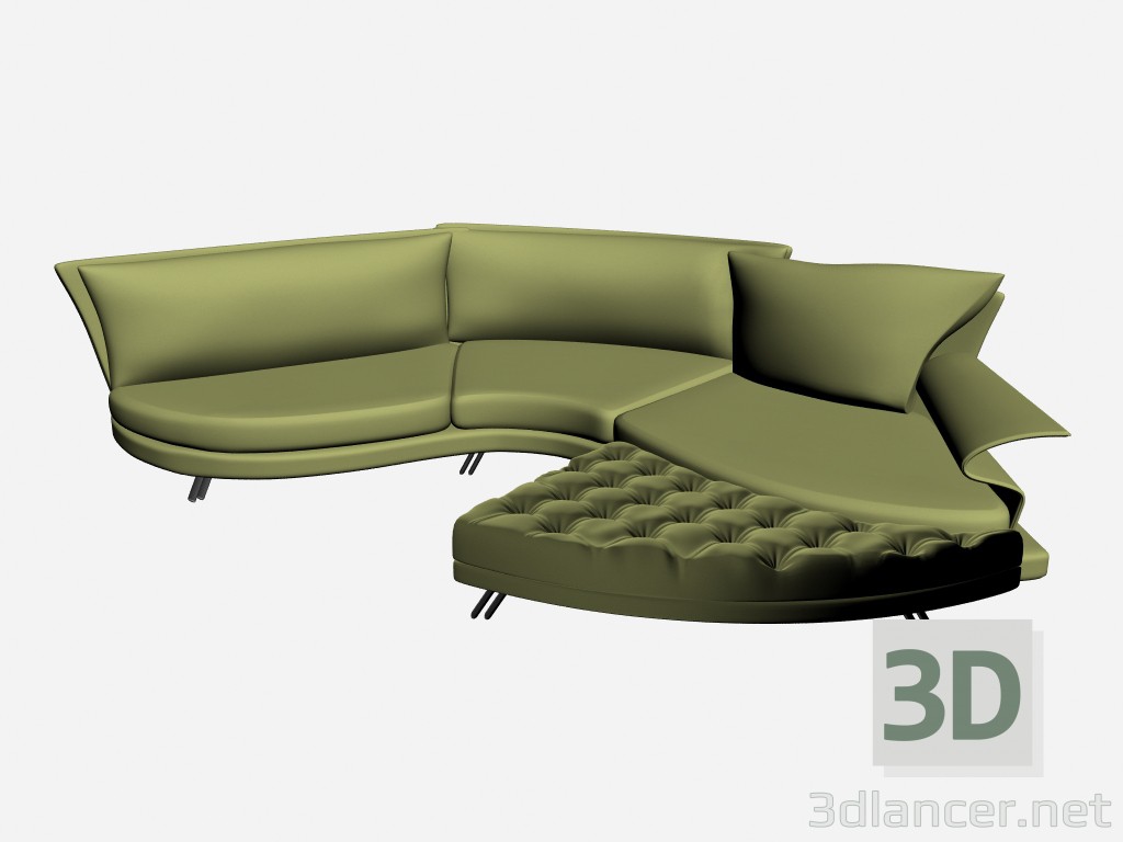 modello 3D Divano Super roy esecuzione speciale 10 - anteprima