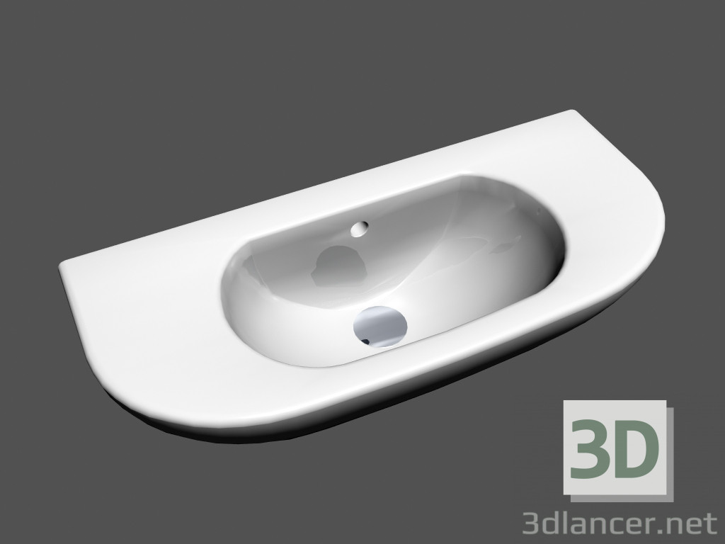 3d model Washbasin console l object r3 815060 - preview