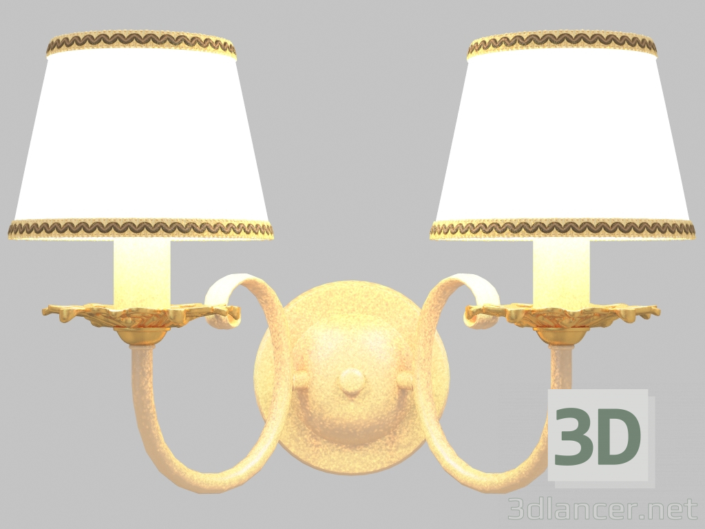 3D modeli Duvar lambası Sophie (1251-2W) - önizleme