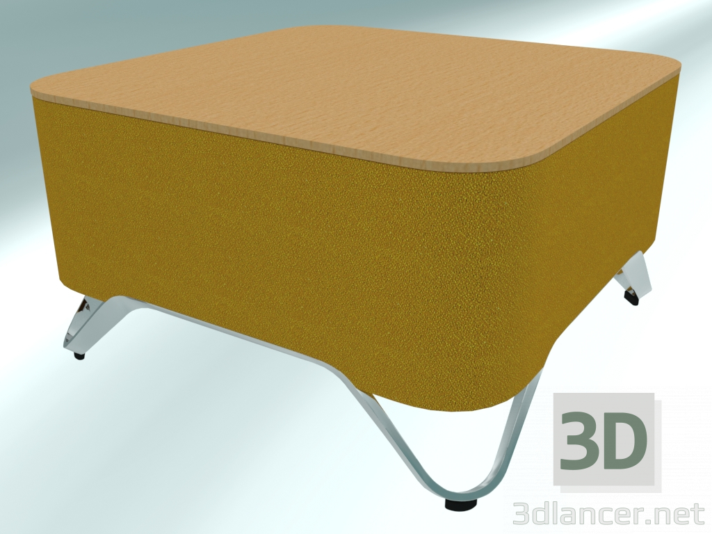 modèle 3D Table basse carrée (S2) - preview