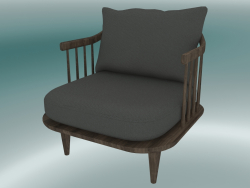 Armchair Fly (SC10, 70х73 Н 70 cm, Smoked oiled oak with Hot Madison 093)