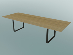 Table 70/70, 295x108cm (chêne, noir)
