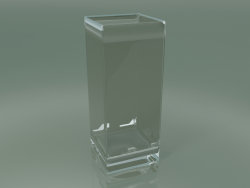 Glass vase (H 50cm, 20x20cm)