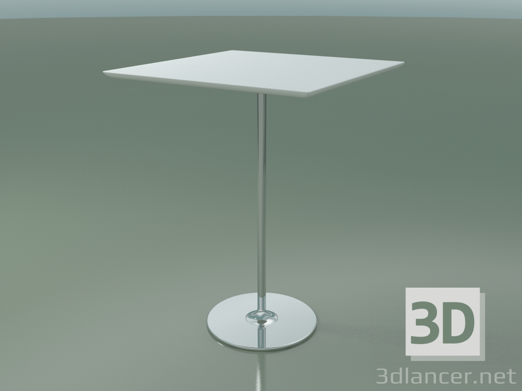 modello 3D Tavolo quadrato 0685 (H 105 - 80x80 cm, M02, CRO) - anteprima