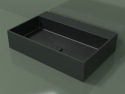 Countertop washbasin (01UN41302, Deep Nocturne C38, L 72, P 48, H 16 cm)