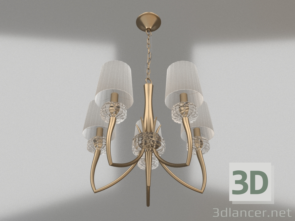 3d model Pendant chandelier (4731) - preview