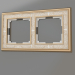3d model Frame for 2 posts Palacio Gracia (gold-white) - preview