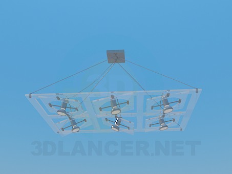 modello 3D Lampadario a bracci - anteprima