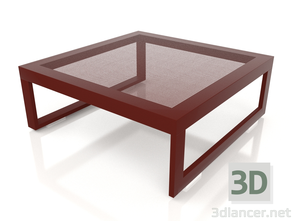 3 डी मॉडल साइड टेबल (वाइन रेड) - पूर्वावलोकन
