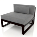 3D Modell Modulares Sofa, Abschnitt 3 (Schwarz) - Vorschau