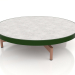 3d model Round coffee table Ø90x22 (Bottle green, DEKTON Kreta) - preview