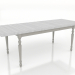3d model Dining table 2100x800 mm (extendable, RAL 7044, white RAL 9010) - preview