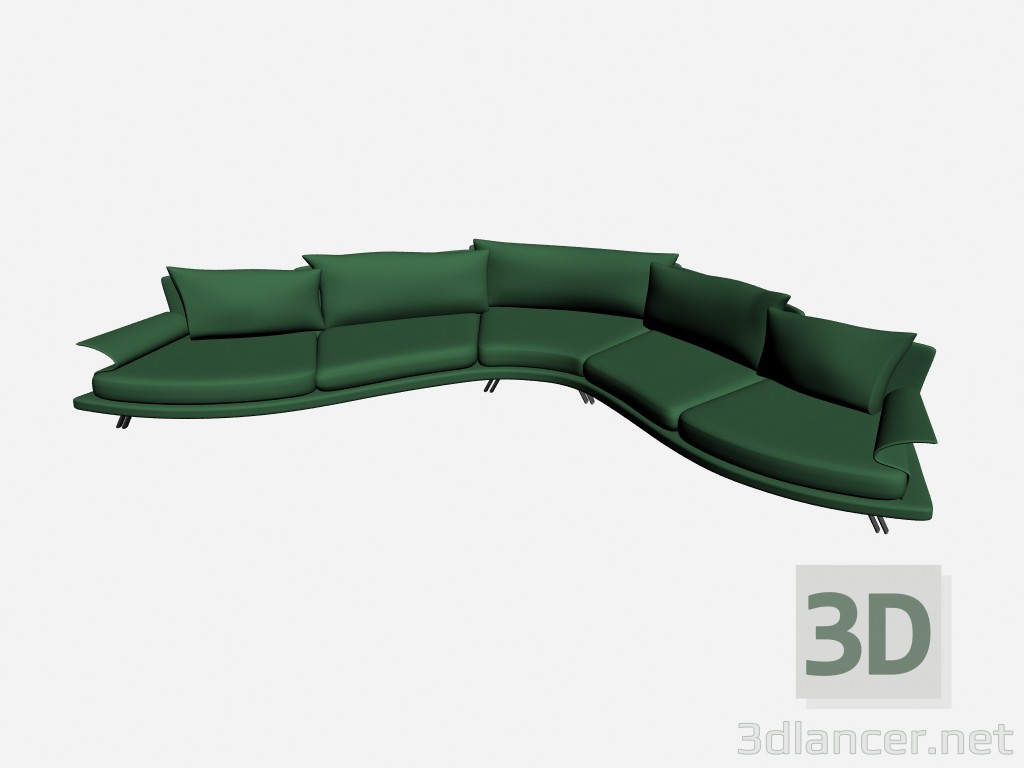 modello 3D Divano Super roy esecuzione speciale 11 - anteprima