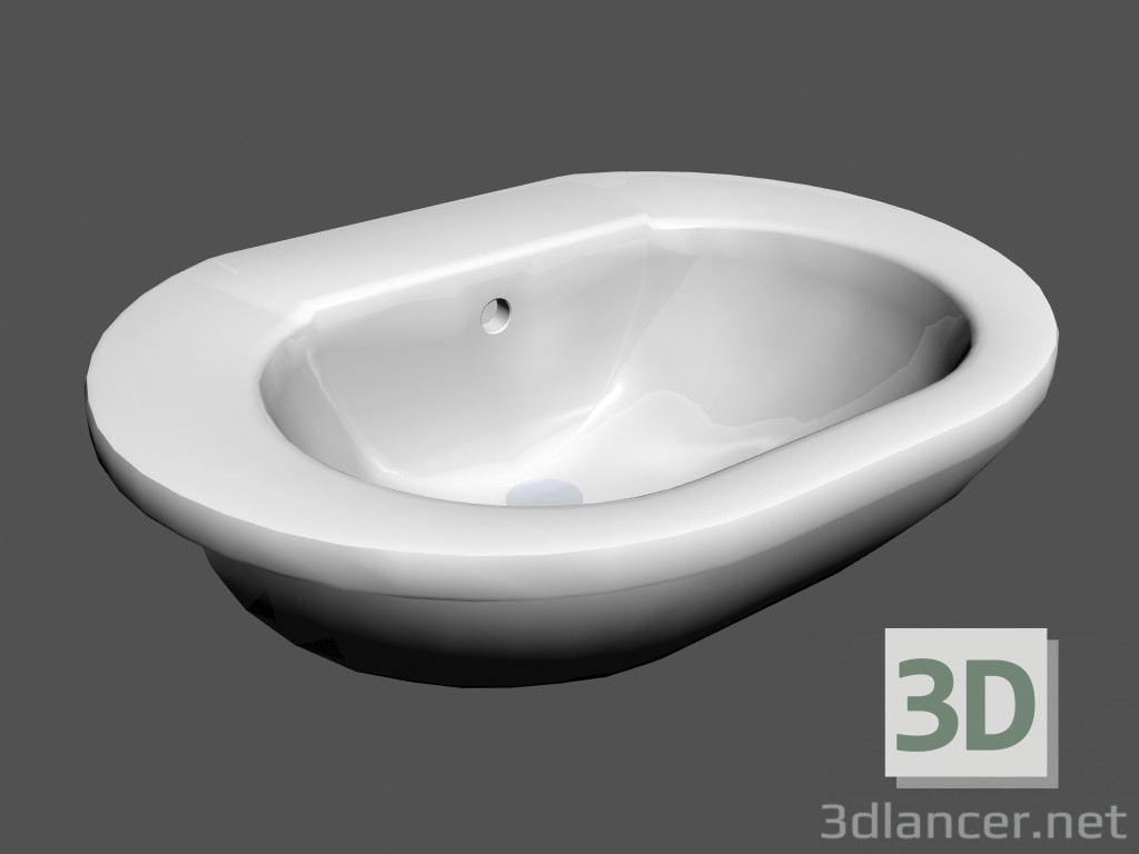 modello 3D Consolle lavabo lobject r4 813 064 - anteprima