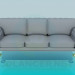 3D Modell Sofa - Vorschau