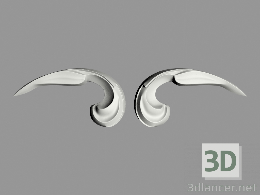 modèle 3D Décoration murale (F93) - preview