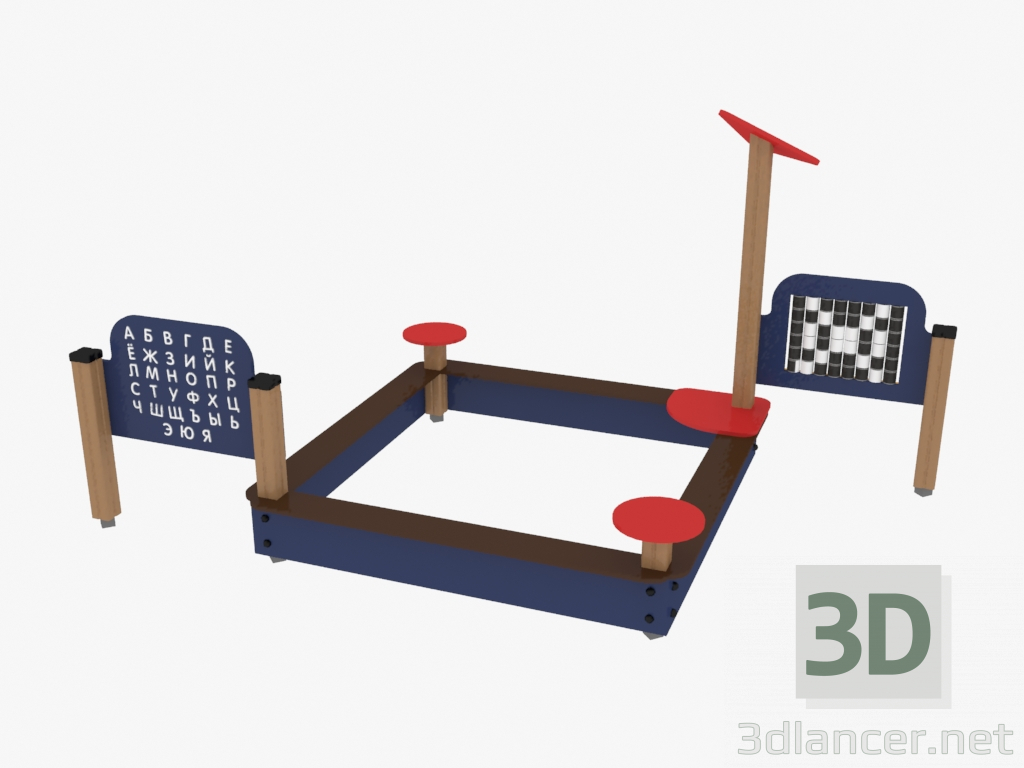 3 डी मॉडल बच्चों का खेल परिसर (4436) - पूर्वावलोकन
