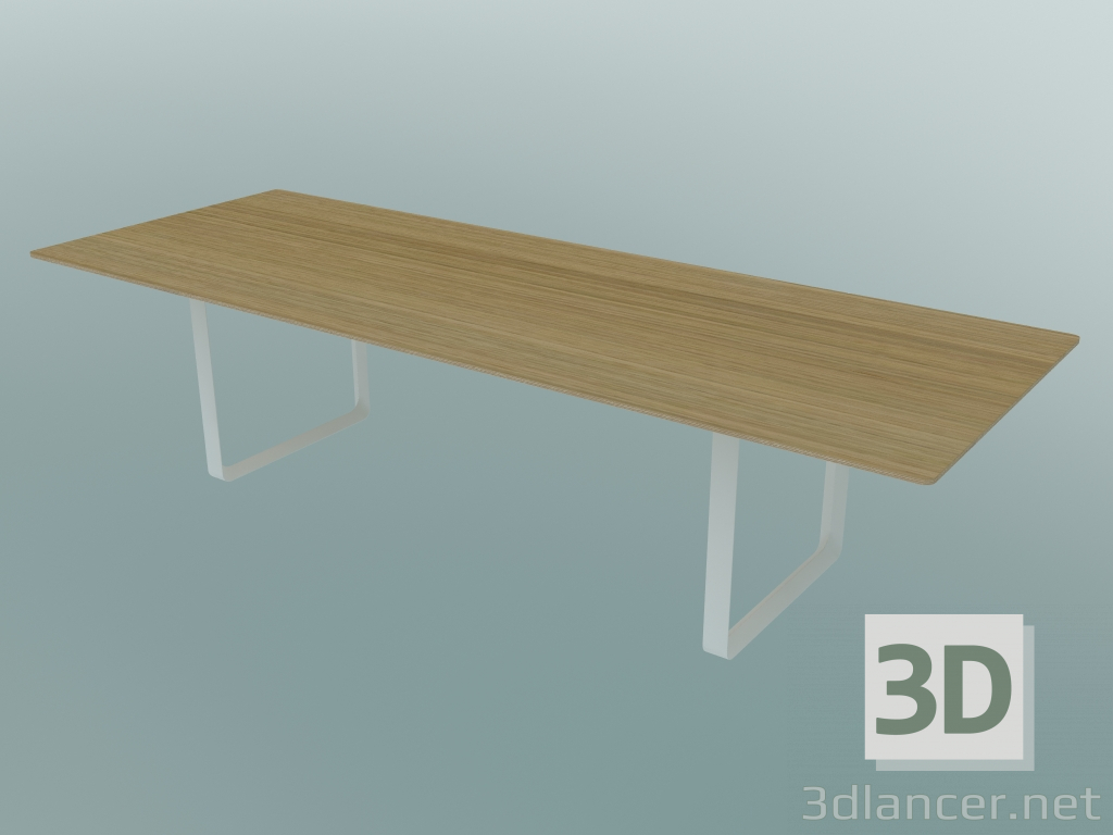 3D Modell Tisch 70/70, 295x108cm (Eiche, Weiß) - Vorschau