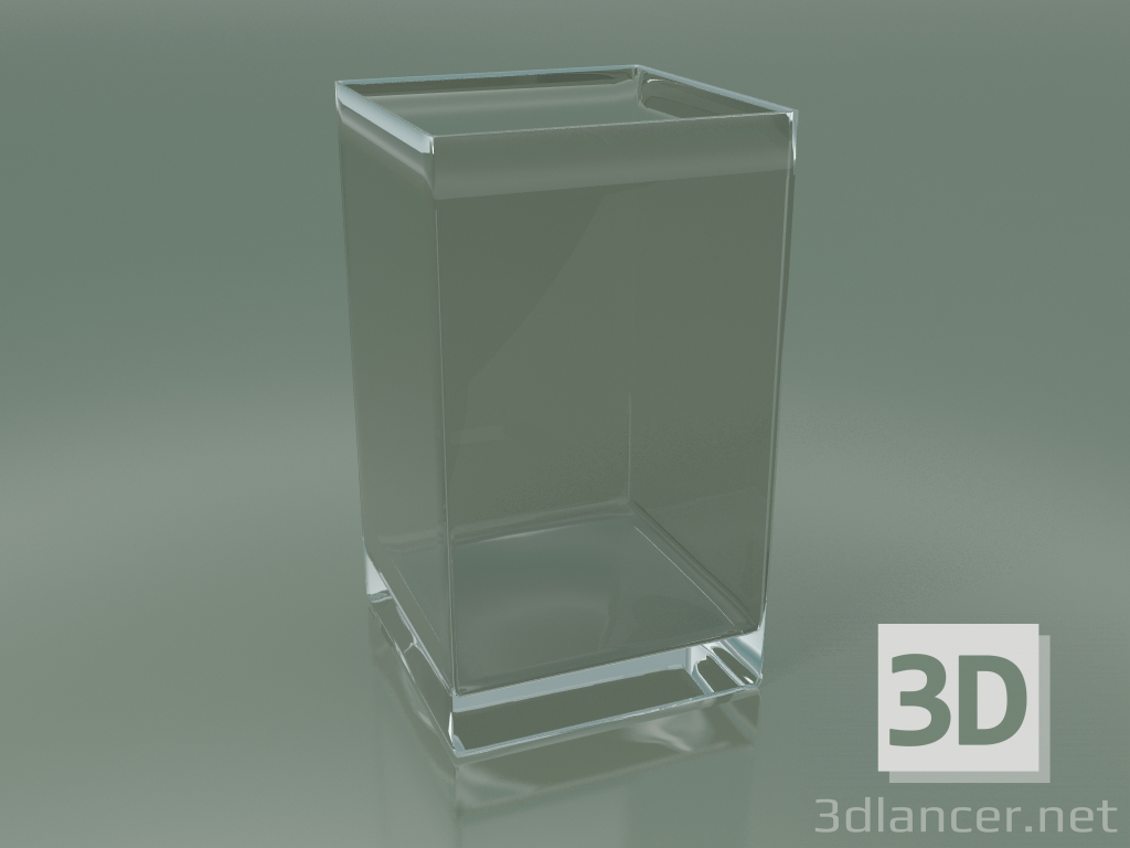 3d model Glass vase (H 35cm, 20x20cm) - preview