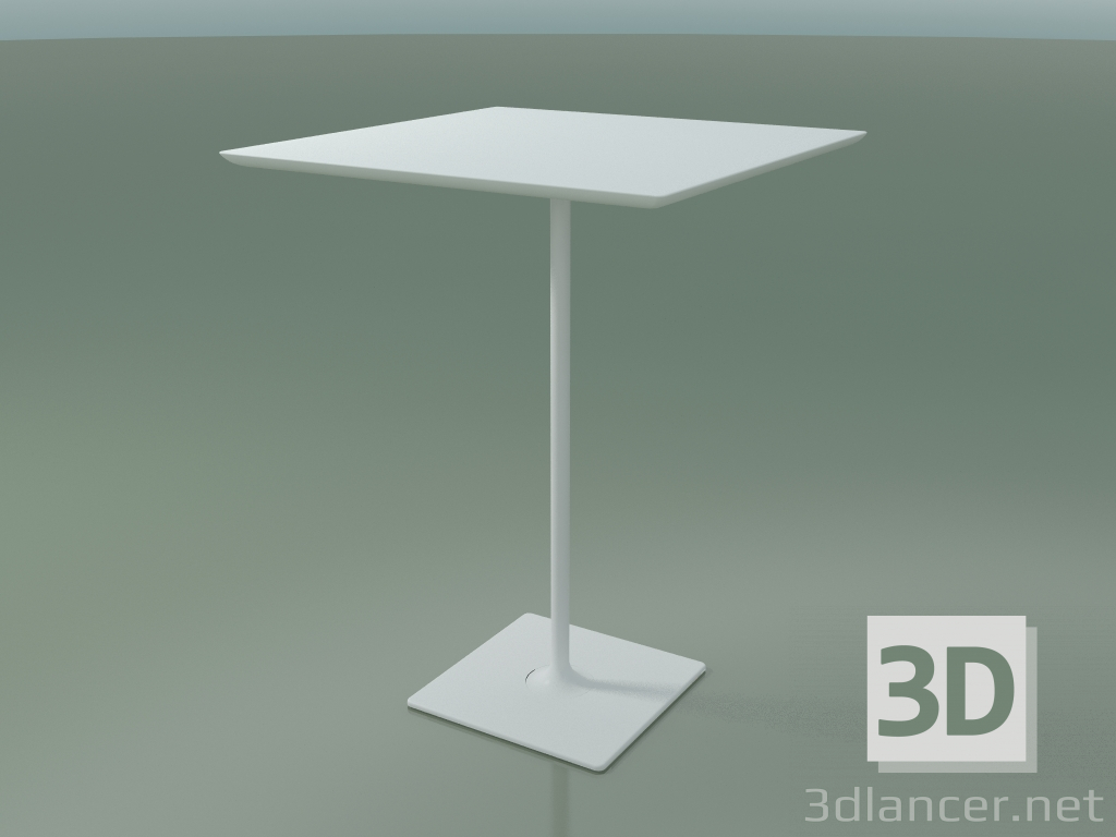 modello 3D Tavolo quadrato 0687 (H 105 - 80x80 cm, M02, V12) - anteprima