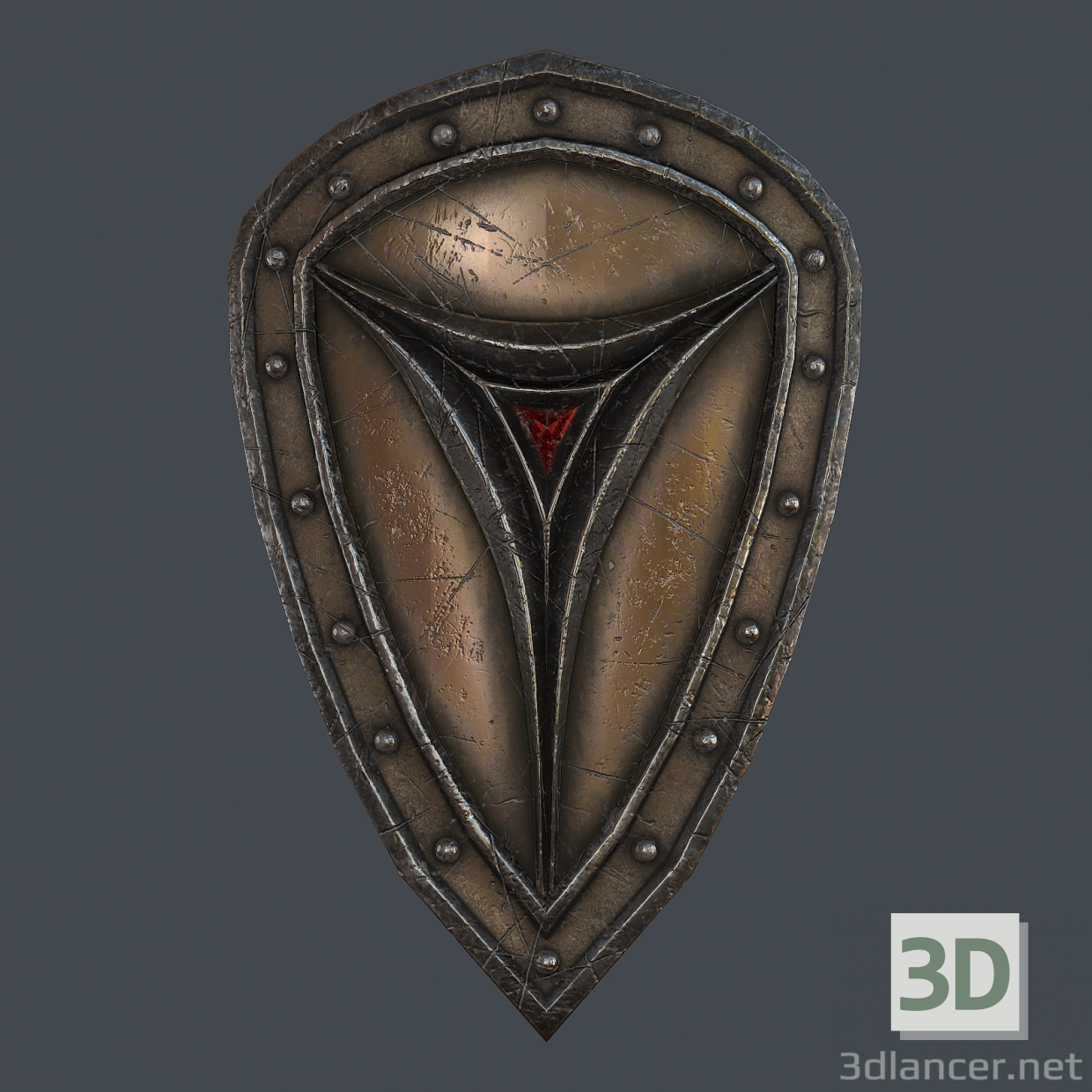 modello 3D di Fantasy shield 6 modello 3d comprare - rendering