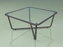 Coffee table 001 (Ribbed Glass, Metal Smoke)