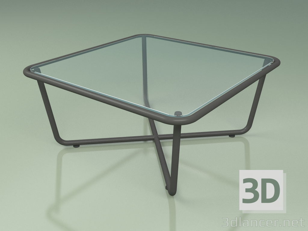 modello 3D Tavolino 001 (Vetro Rigato, Metallo Fumo) - anteprima