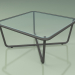 3d model Coffee table 001 (Ribbed Glass, Metal Smoke) - preview