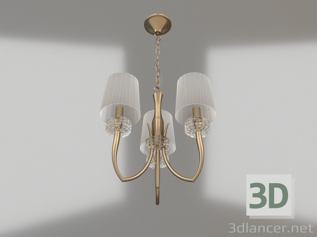 3d model Pendant chandelier (4733) - preview