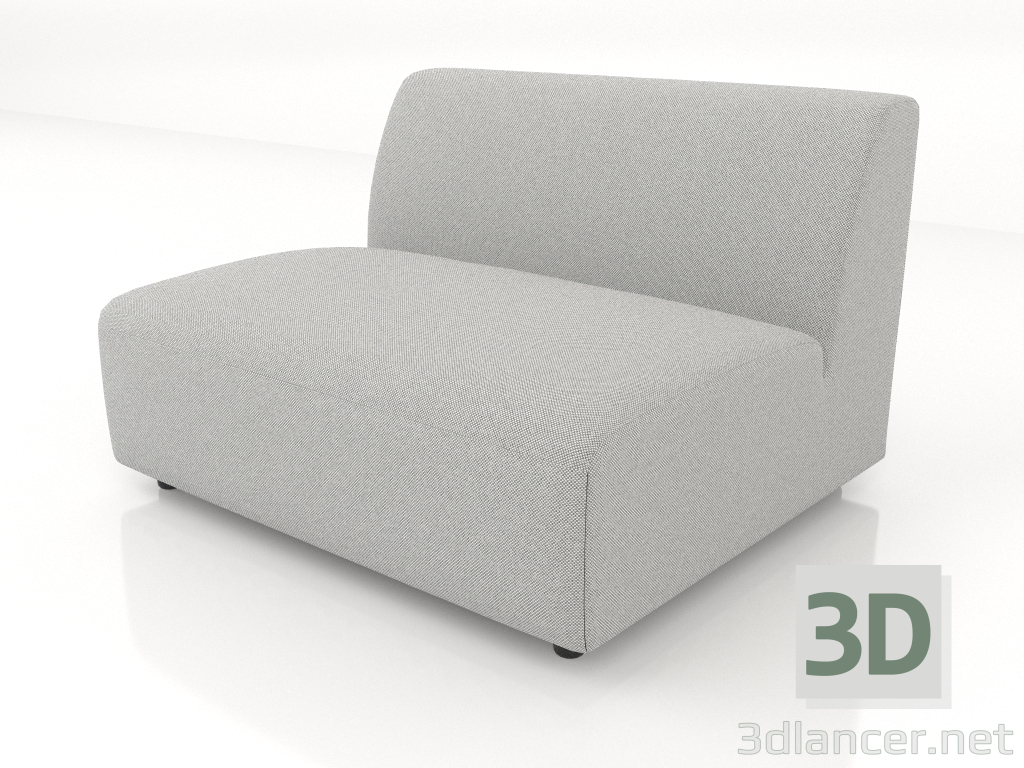 3d model Sofa module 1 seater (L) 103x90 - preview