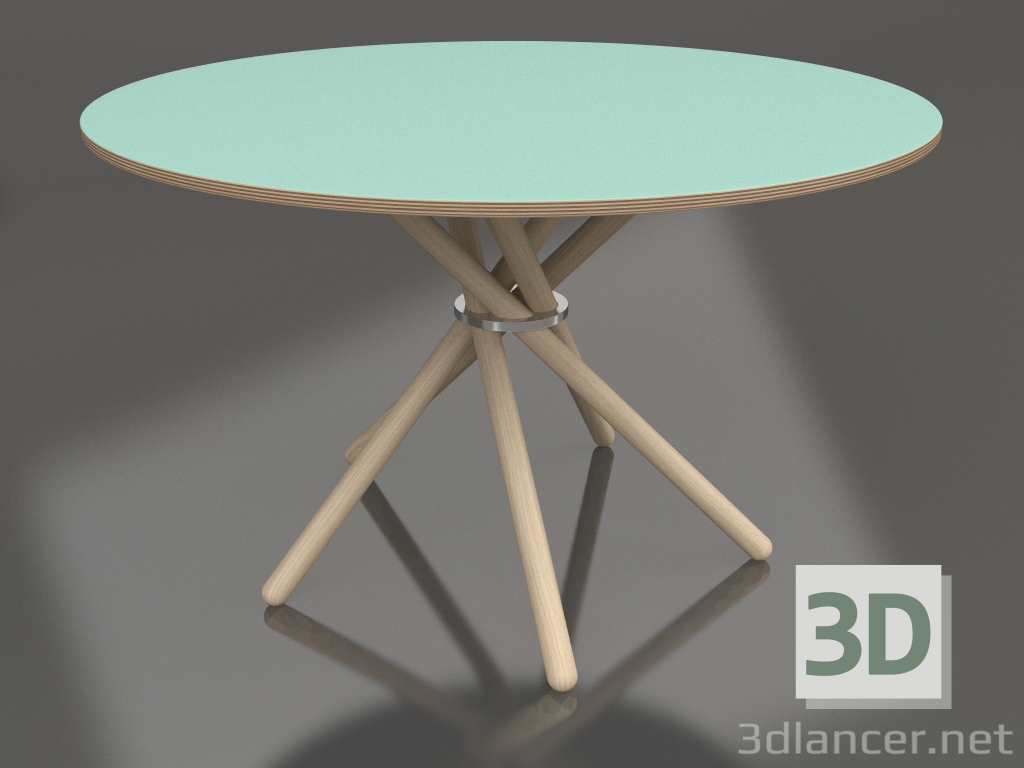 modello 3D Tavolo da pranzo Hector 120 (Linoleum Menta Chiaro) - anteprima