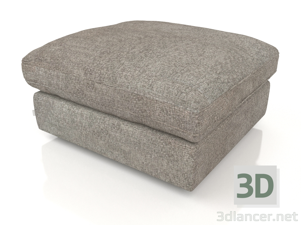 modello 3D Pouf Sense (Grigio Soft) - anteprima