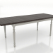 3d model Dining table 2100x800 mm (extendable, RAL 7044, ash walnut) - preview