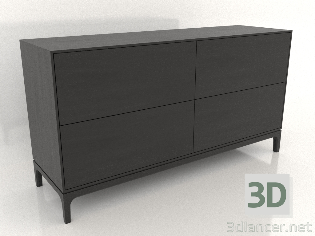 3d model Cómoda FARGO 1500x450x800 mm (roble negro) - vista previa 3d model Cómoda FARGO 1500x450x800 mm (roble negro) - vista previa