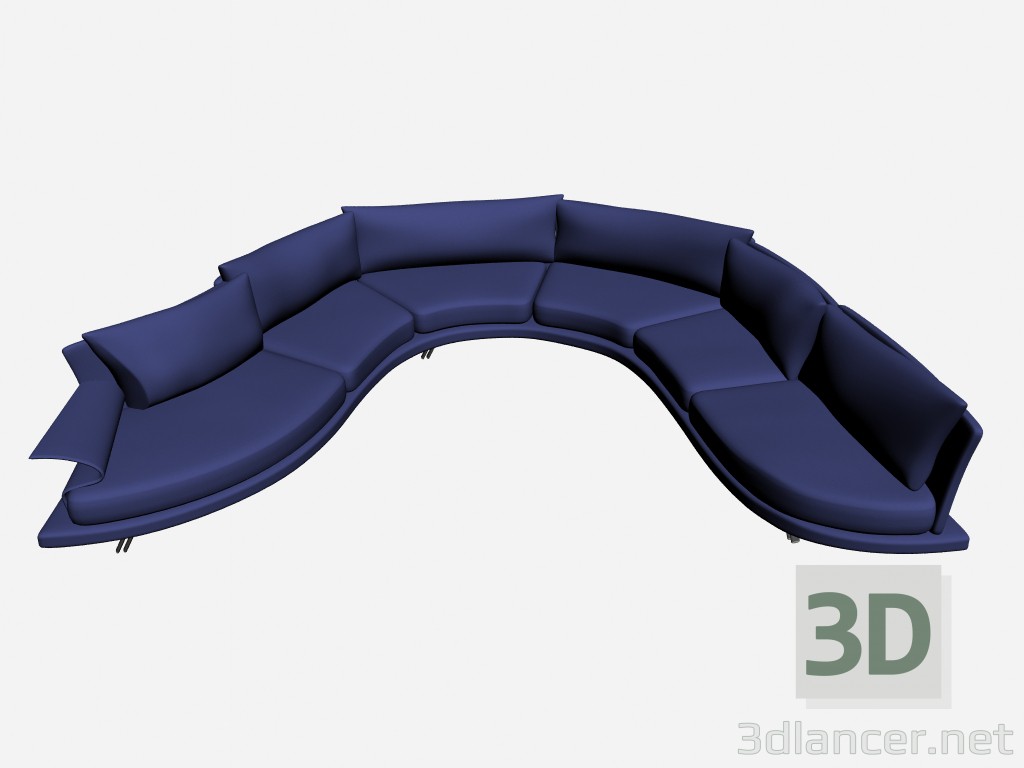 modello 3D Divano Super roy esecuzione speciale 12 - anteprima