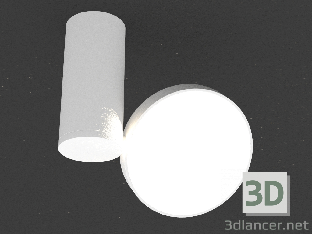 3 डी मॉडल भूतल एलईडी दीपक (DL18811_15W व्हाइट आर मंद) - पूर्वावलोकन