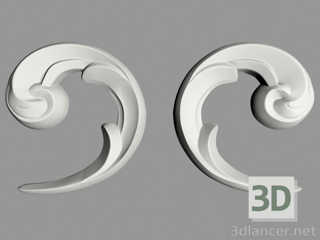 3D Modell Wanddekor (F94) - Vorschau