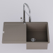3d Franke Maris MRG 211-77 Sink with faucet Franke fox pro model buy - render