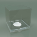 3 डी मॉडल ग्लास फूलदान (एच 14 सेमी, 14x14 सेमी) - पूर्वावलोकन