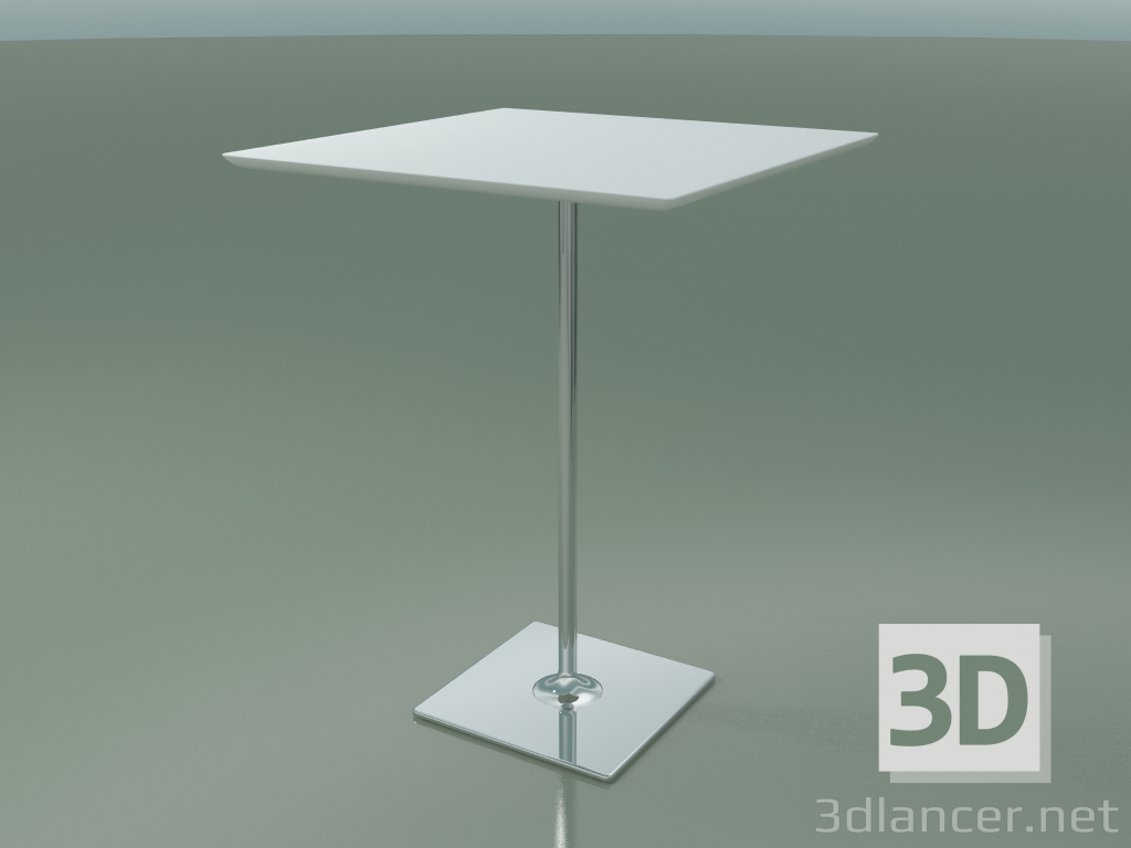 modello 3D Tavolo quadrato 0687 (H 105 - 80x80 cm, M02, CRO) - anteprima