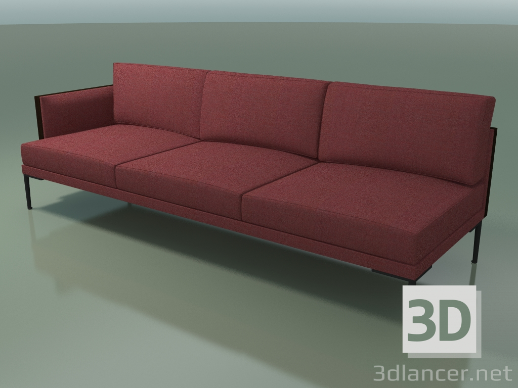 3d model End module 5246 (armrest on the right, Wenge) - preview