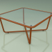 modello 3D Tavolino 001 (Vetro Rigato, Metallo Ruggine) - anteprima