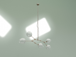 Підвісний світильник Branching Bubbles Summer 5 ламп висота 90 (білий, латунь)