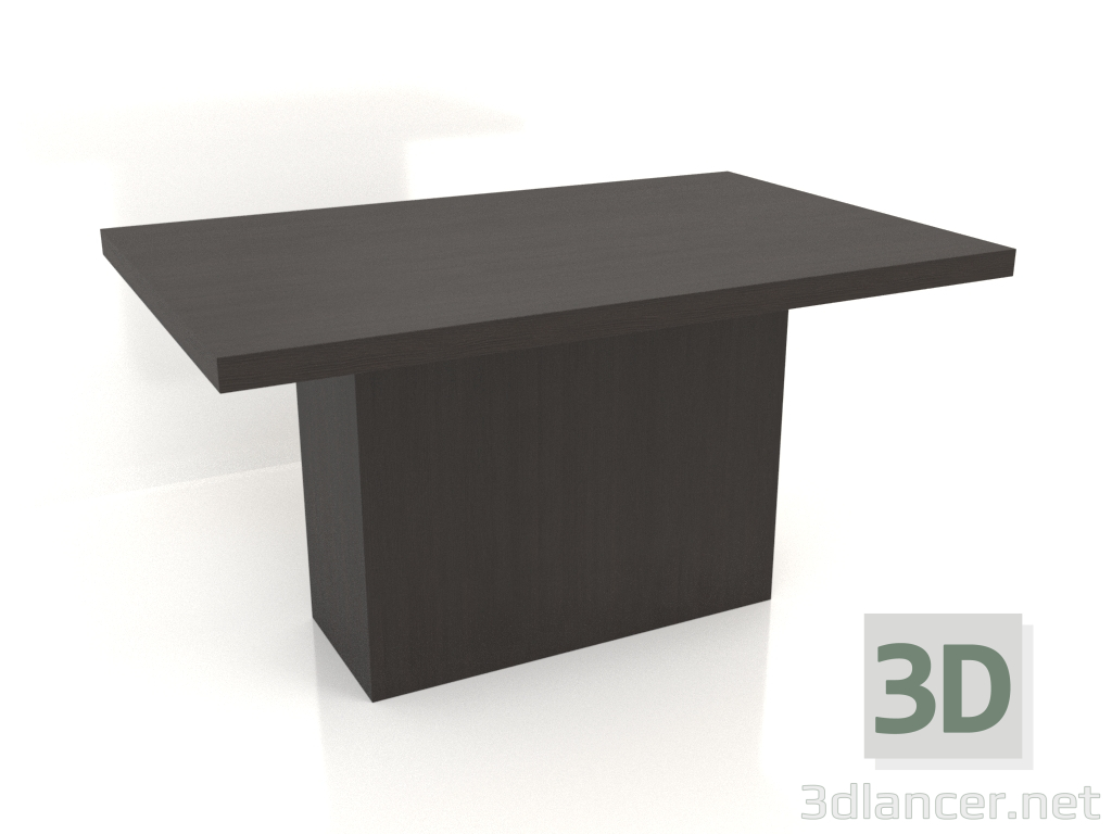 modello 3D Tavolo da pranzo DT 10 (1400x900x750, legno marrone scuro) - anteprima