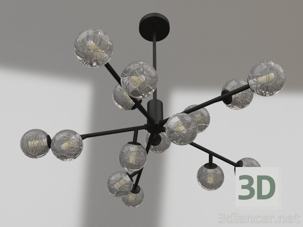 modèle 3D Lustre suspendu Clivia (07644) - preview