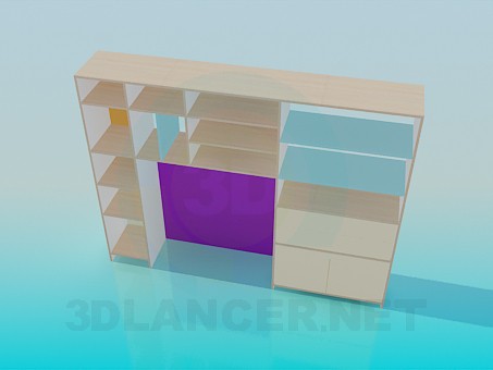 modelo 3D Sistema de los muebles - escuchar modelo 3D Sistema de los muebles - escuchar